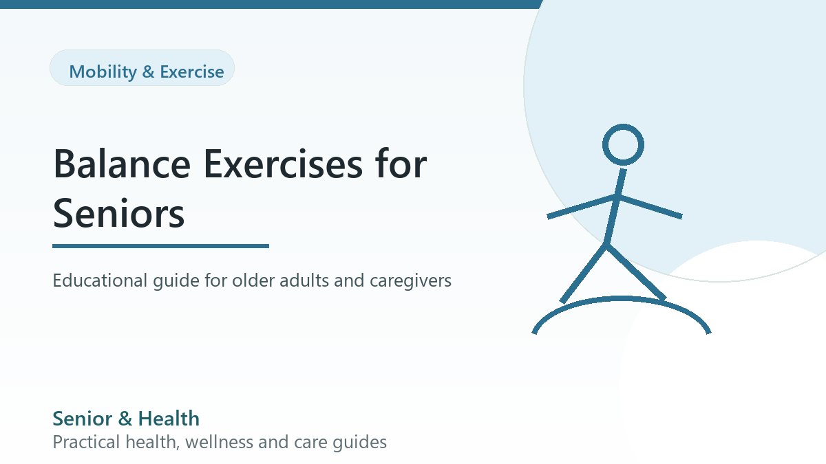 Editorial illustration for balance exercises for seniors
