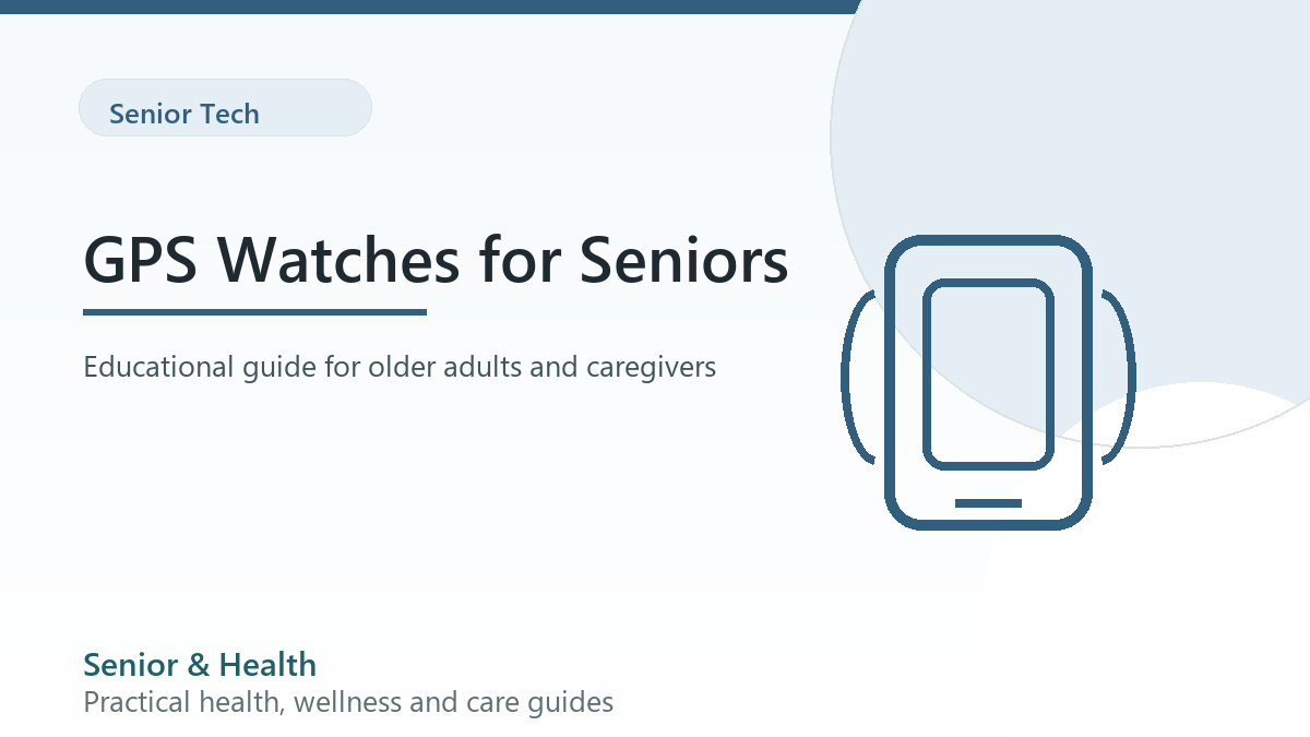 Editorial illustration for GPS watches for seniors