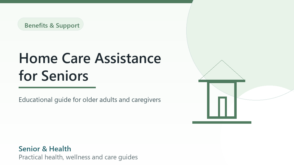 Editorial illustration for home care assistance options for seniors