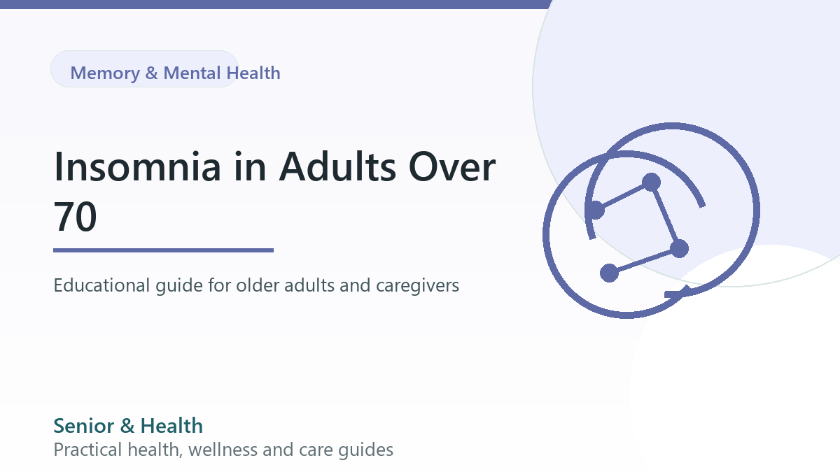 Editorial illustration for insomnia in adults over 70