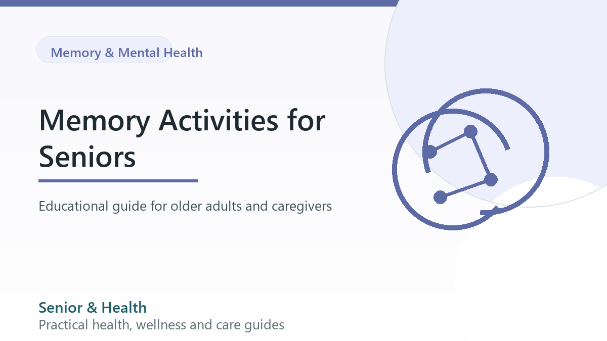 Editorial illustration for memory activities for seniors